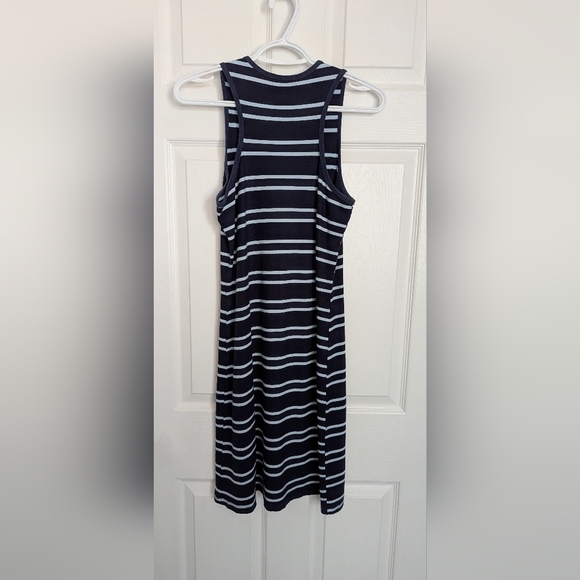 Women's (Size Small) Blue Striped Racerback Dress - Picture 3 of 9